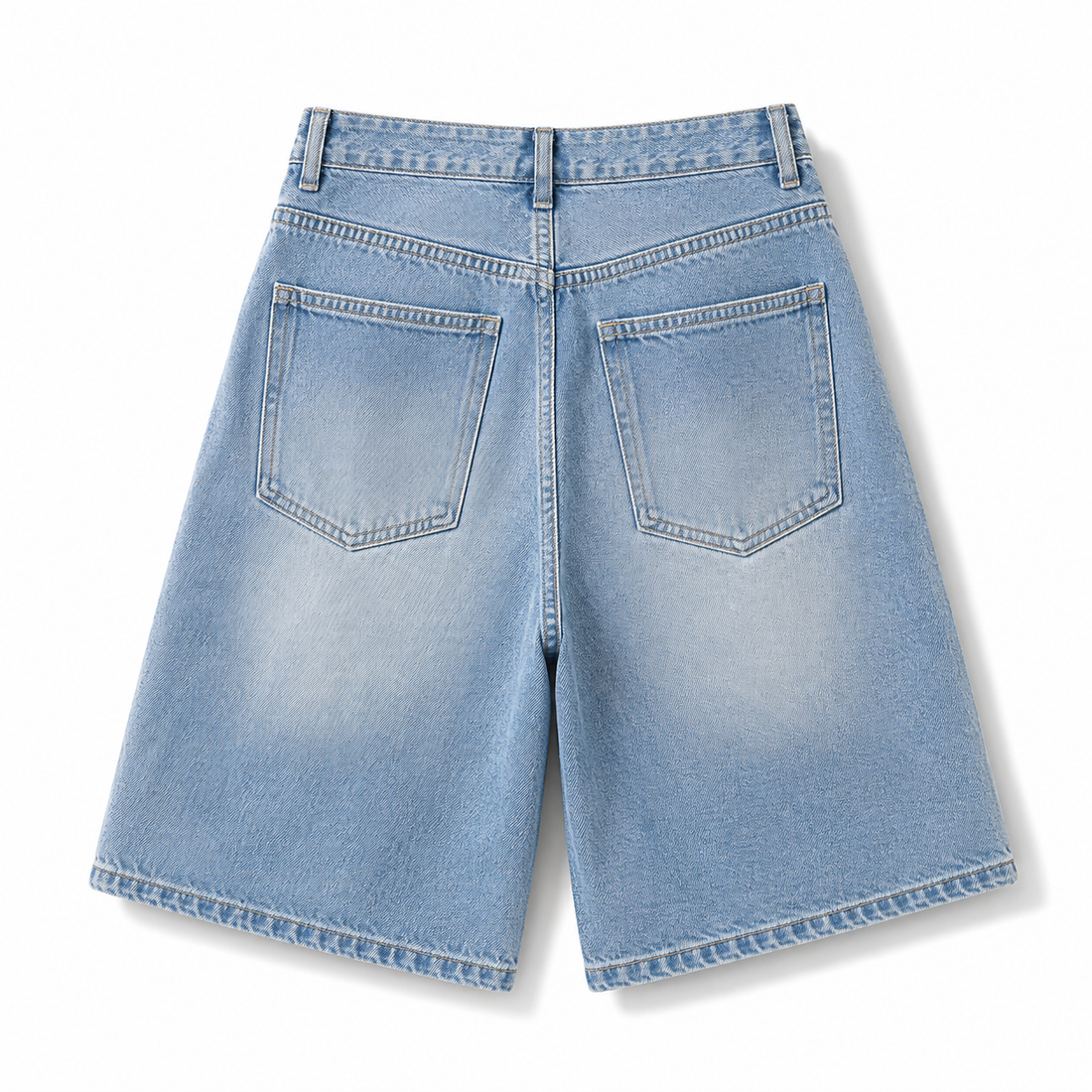 Essential Light Wash Baggy Jorts